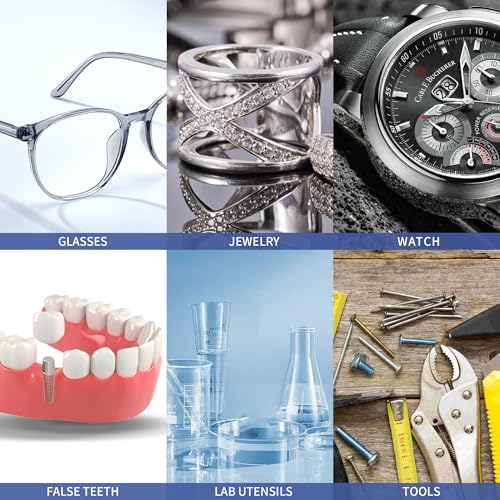 Ultrasonic Cleaner 800ml 40kHz with Timer for Jewelry Watch Ring J481292