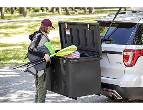 Buyers Products 1707020 Large Poly Hitch Mounted Cargo Carrier Utility Storage Box, Black D635736