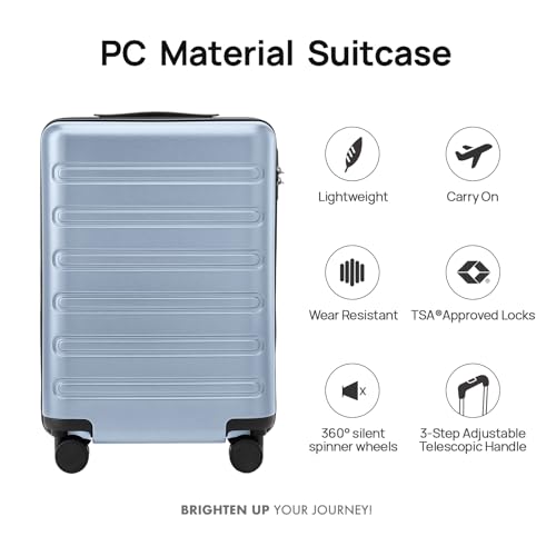 Carry-on Luggage 20 Inch Hardshell with Spinner Wheels and TSA Lock L610552