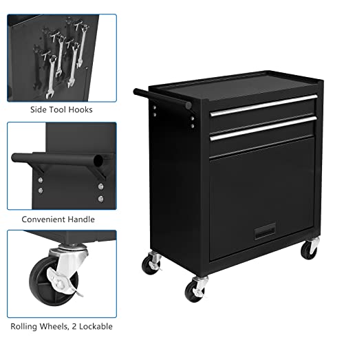 TUFFIOM 5-Drawer Rolling Tool Chest with Lockable Wheels X4579
