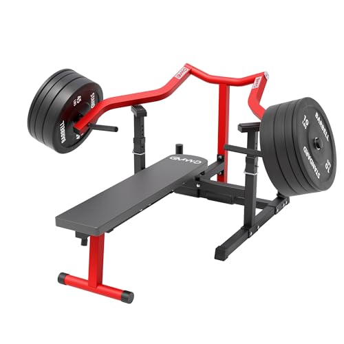 GMWD Chest Press Machine 1050LBS with Independent Converging Arms, Adjustable Bench U29223