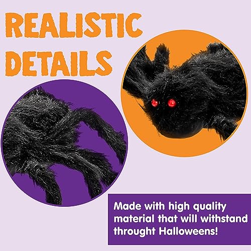 JOYIN 9 Ft Halloween Spider Outdoor Decorations Giant Scary Props Q72122