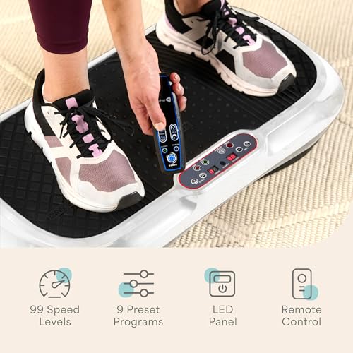 Lifepro Waver Vibration Plate Exercise Machine with Loop Bands V797593