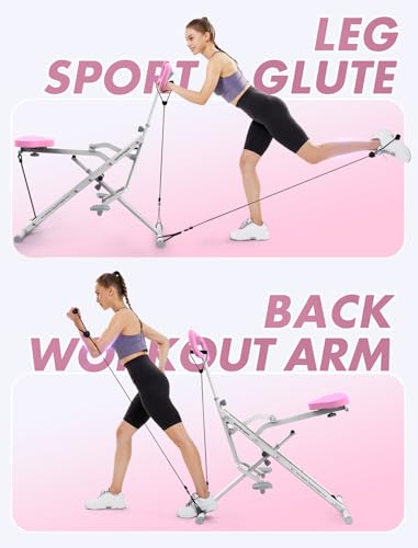 Sportsroyals Squat Machine for Home, Foldable Exercise Equipment with Adjustable Resistance O7532