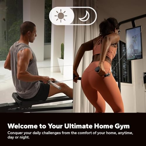 Gym Monster Smart Home Gym, Smith Machine Power Cage with Cable Crossover G34665