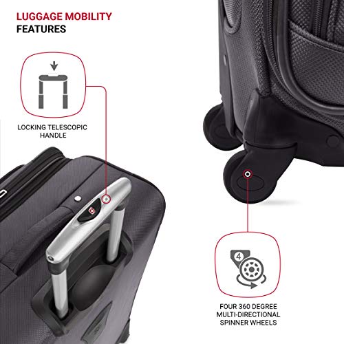 SwissGear Sion Softside Expandable Luggage, Black, 29-Inch C81483