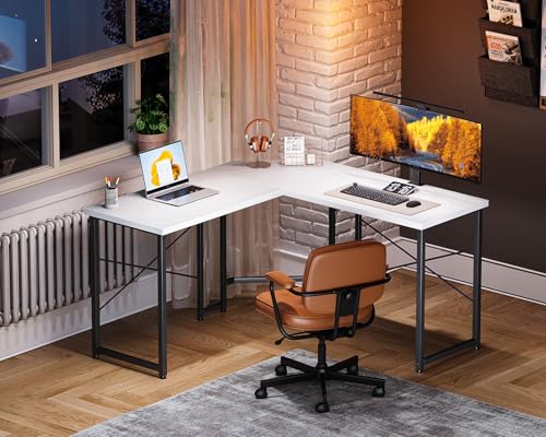 Casaottima L Shaped Gaming Desk Corner Desk for Home Office, 51 Inch, Black M173778