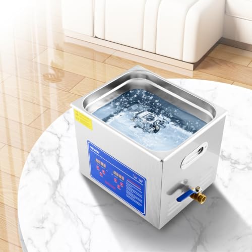 VEVOR Commercial Ultrasonic Cleaner 6L 40kHz with Digital Timer & Heater 110V Q7418
