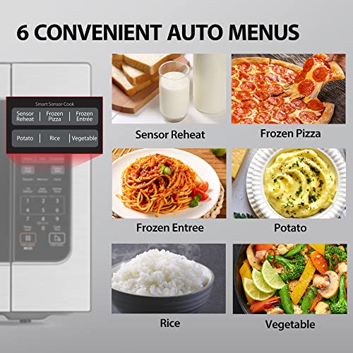 Toshiba ML-EM62P(SS) Countertop Microwave, 2.2 Cu Ft, 1200W, Stainless Steel C1532