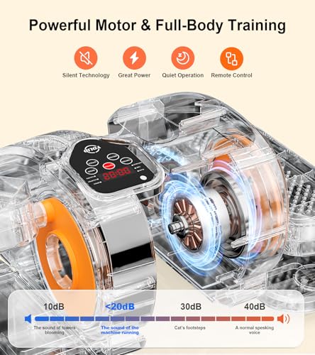 Under Desk Elliptical Machine, Portable Seated Pedal Exerciser with Remote Control O444206