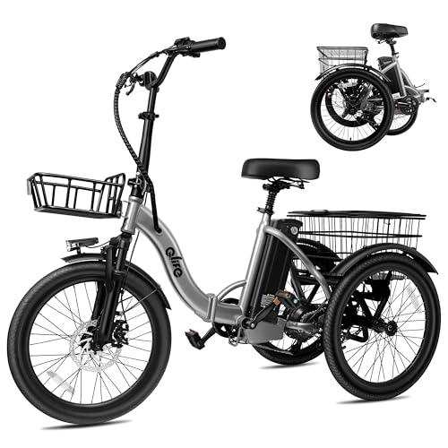 Triker Electric Bike Folding Trike Ebike, 750W Motor, 468Wh Battery, Step-Thru 3 Wheel Tricycle for Adults X7056