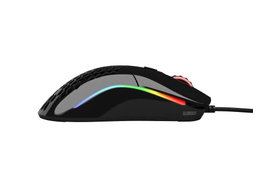 Glorious Model D Wired Gaming Mouse - 68g Honeycomb RGB Ergonomic, Matte White M160012