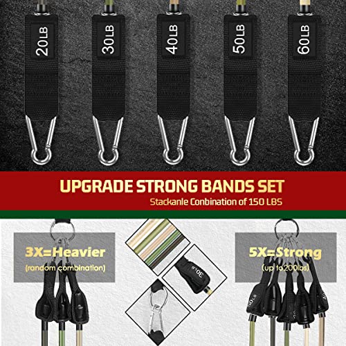 VEICK Resistance Bands with Handles for Home Workout O75059