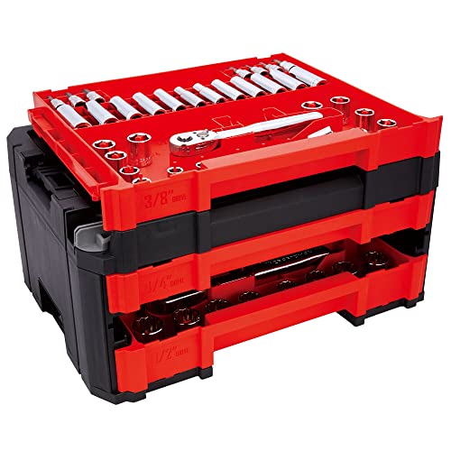 Craftsman 262-Piece Mechanic Tool Set with 3-Drawer VERSASTACK Tool Box, SAE/Metric W740