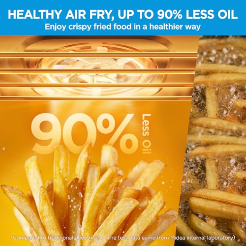 Midea Flexify French Door Toaster Oven Air Fryer Combo, 26.4 QT, Stainless Steel X404