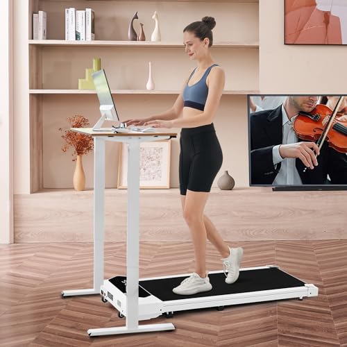 Walking Pad Under Desk Treadmill for Home Office, 2.25HP Portable with Remote Control S5867