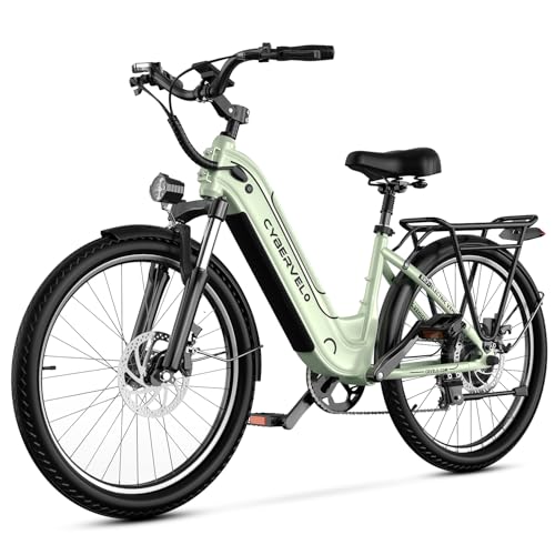 1000 Peak Electric Bike for Adults, 80 Miles Removable Battery, 26" 7-Speed D960