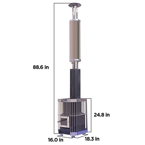 ALEKO Wood Burning Sauna Heater and Chimney Kit O814031
