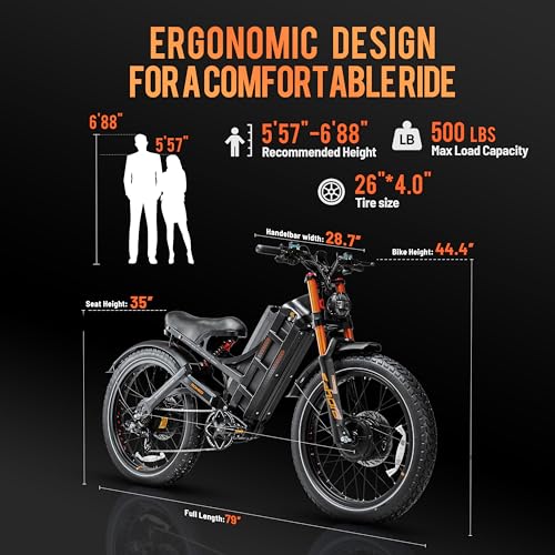 Romeo Pro 3 Electric Bike for Adults 5000W Dual Motor 60V 80Ah Fat Tire Full Suspension I27752
