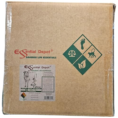 Essential Depot Beef Tallow 50 lbs Grass Fed Non-GMO B435189