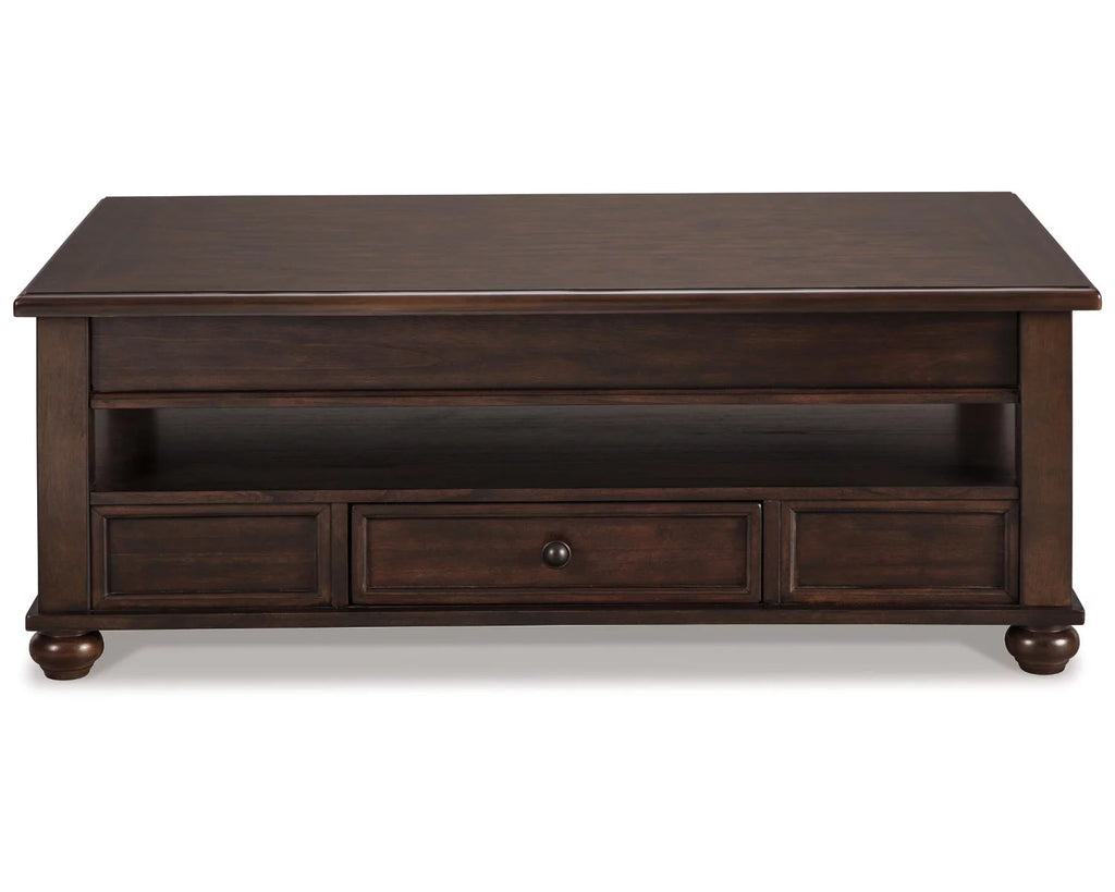 Signature Design by Ashley Casual Barilanni Coffee Table with Lift Top Dark Brown