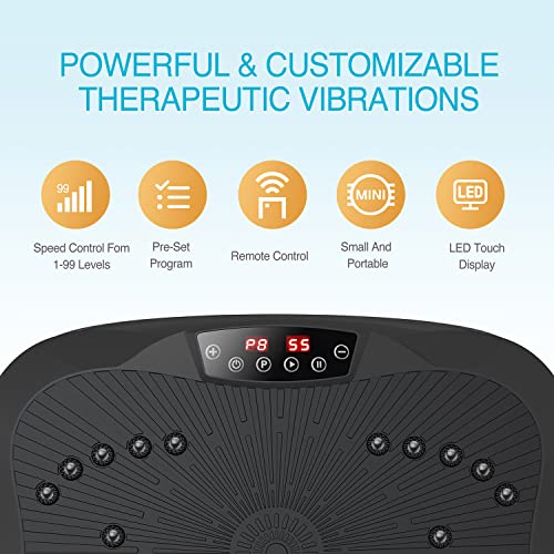 AXV Vibration Plate Exercise Machine Whole Body Workout Fitness Platform K84986