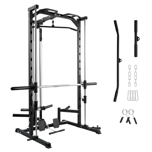 RitFit Smith Machine Power Rack with LAT-Pull Down System T1228