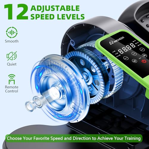 ANCHEER Under Desk Elliptical Machine, Quiet Portable Seated Pedal Exerciser F93140