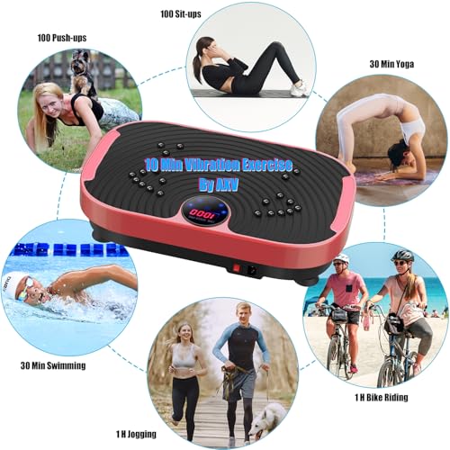 AXV Vibration Plate Exercise Machine Whole Body Workout Fitness Platform K84986