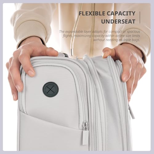 Verage Under Seat Luggage with Wheels, Softside Spinner Carry On, Navy 14-Inch A51804