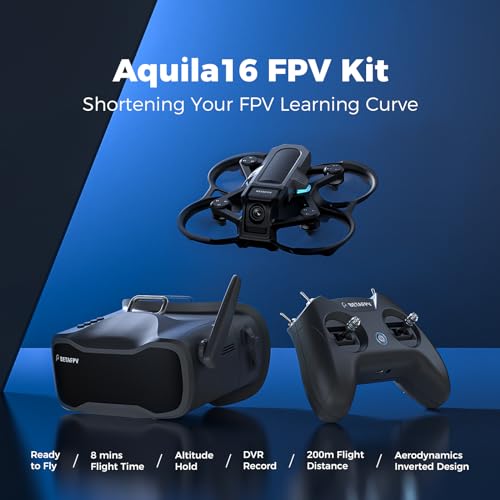 BETAFPV Aquila16 FPV Kit with LiteRadio 2 SE Transmitter and VR03 Goggles for Beginners Z28076