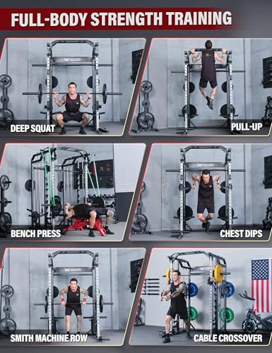 Major Fitness Smith Machine Drone2 Premium All-in-One Home Gym with Aluminum Pulley Set J82580