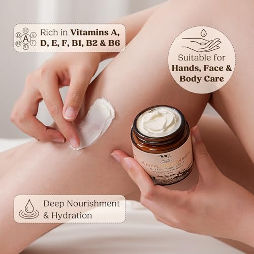 Whipped Beef Tallow Cream with Honey & Shea Butter for Face and Body, 4 Oz P93685