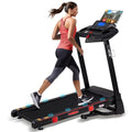 15% Auto Incline Treadmills for Home, 10 MPH Speed, 3.0 HP Foldable Treadmill, 18" Wider Belt, 36 Programs, Running Treadmills for Home with Bluetooth APP