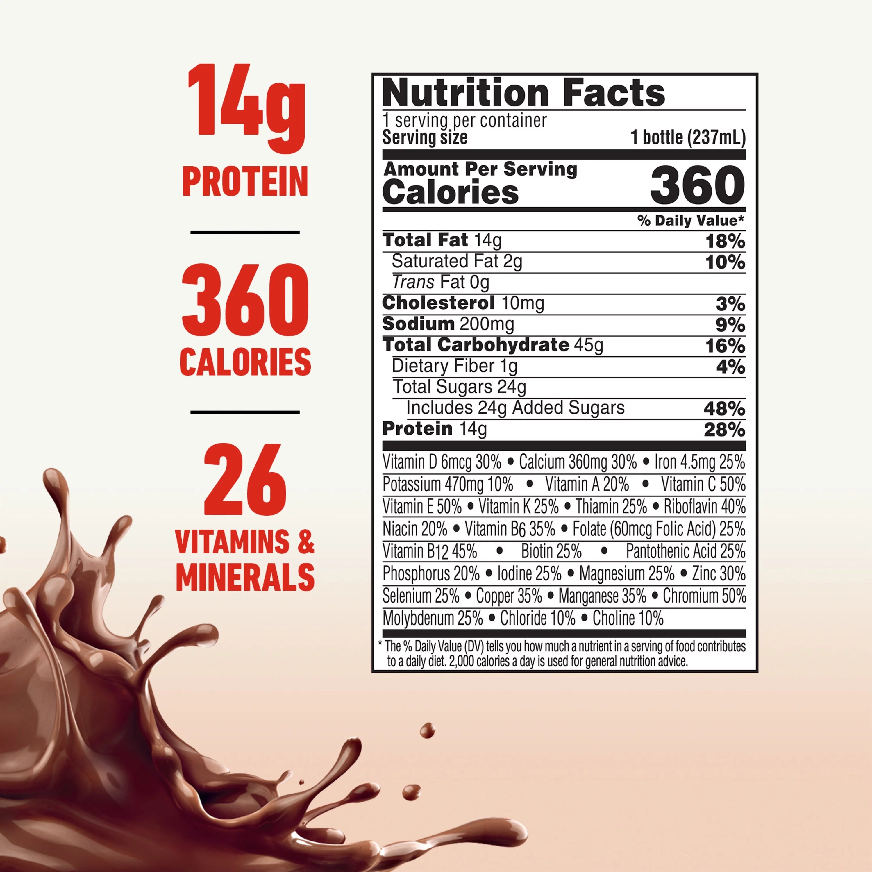 BOOST PLUS Nutritional Drink, Rich Chocolate, 14g Protein, 12-8 fl oz N32288