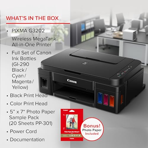 Canon PIXMA G3202 Wireless All-in-One Printer Z544