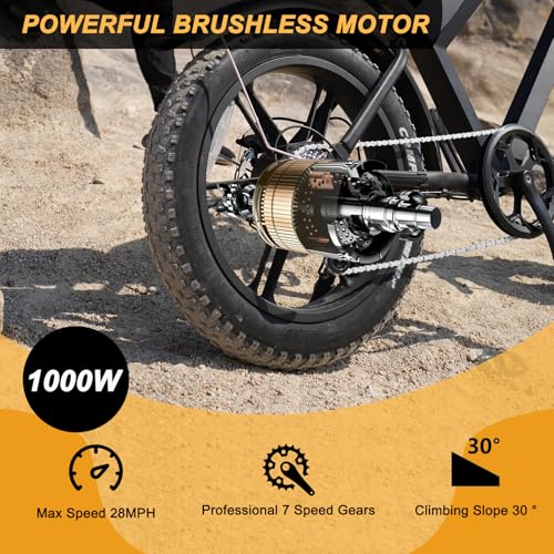 MOVCAN V30 Series Electric Bike for Adults 20" Fat Tire Ebike N31922