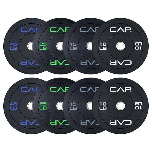 CAP Barbell 2-Inch Olympic Bumper Plate Weight Set O371151