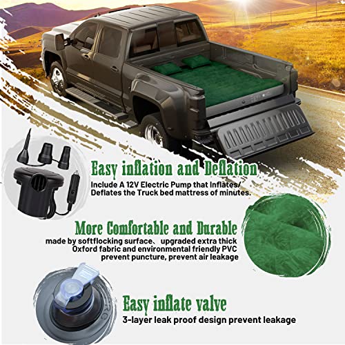 Umbrauto Truck Bed Air Mattress for 5.5-5.8ft Short Truck Bed with Pump & Carry Bag X24465