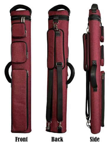 Champion Nylon/Leatherette Billiard Pool Cue Stick Hard Carrying Case Y844595