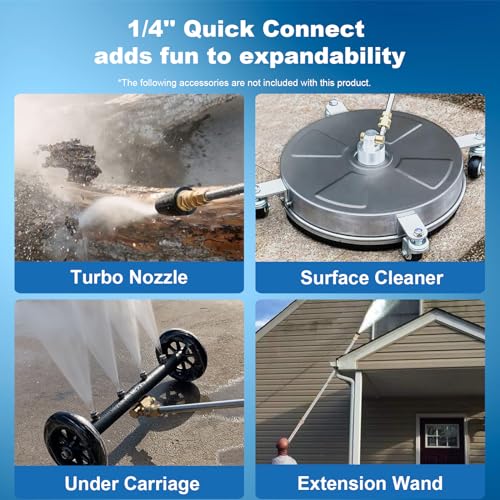 5000 PSI Adjustable Electric Pressure Washer 2.8 GPM with 33ft Hose G705