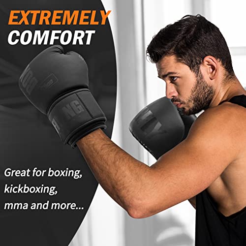 FIVING Boxing Gloves for Men Women MMA Muay Thai Training P93340