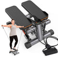 Sportsroyals Stair Stepper with Resistance Bands, Hydraulic Fitness Stepper, 330lbs Capacity D615949