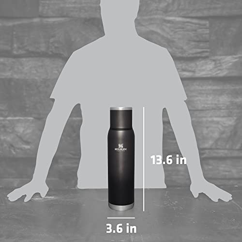 Stanley Adventure-To-Go Vacuum Bottle 25 oz Wide Mouth Insulated Stainless Steel Thermos, Blue Glow D5617