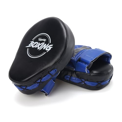 Valleycomfy Boxing Curved Focus Punching Mitts Leatherette Training Pads D262