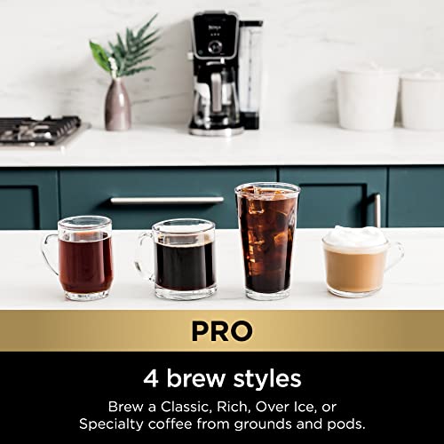 Ninja DualBrew Pro Specialty 12-Cup Coffee Maker with K-Cup Combo, Single Serve & Drip, Permanent Filter Included U419373