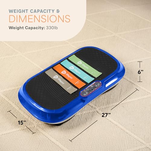 Lifepro Waver Vibration Plate Exercise Machine with Loop Bands V797593