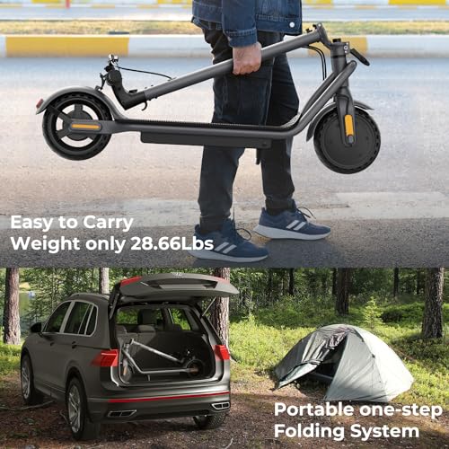 Jasion JS2/PRO Electric Scooter, 25 Miles Range, 22MPH Max Speed, 850W Peak Adult Escooter P831