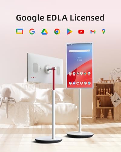 25 Inch Portable Smart TV with Touchscreen, Android 14, 8GB RAM + 128GB Storage A4881