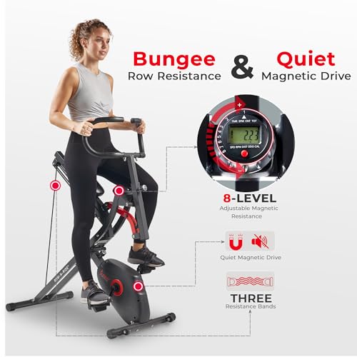 Sunny Health & Fitness Row-N-Ride PRO Full Body Squat Machine G774529